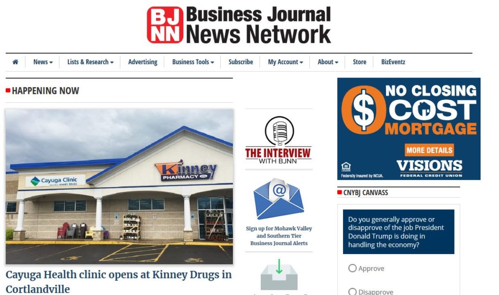 Central New York Business Journal Digital Reach Platform